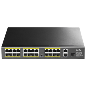 Cudy 24-Port Gigabit PoE+ Switch + 2 Uplink + 2 SFP Slots